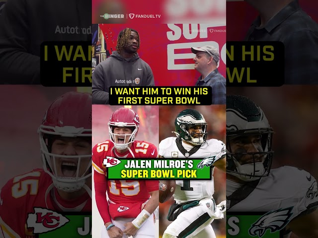 Jalen Milroe Picks Eagles to WIN Super Bowl LIX 🔥