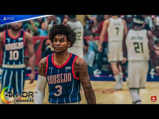 NBA 2K22 Houston Rockets vs Milwaukee Bucks 4K60FPS! PS5 Gameplay