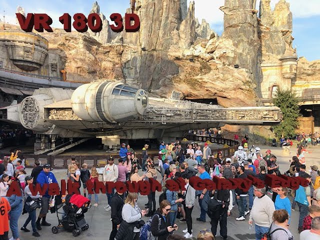 Star Wars Galaxy's Edge Walk Through 3d 180