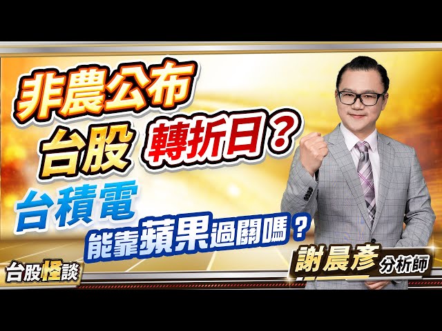 2025.02.07【非農公布 台股轉折日？ 台積電能靠蘋果過關嗎？】台股怪談 謝晨彥分析師