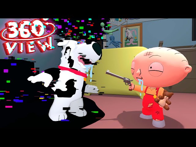 Family Guy FNF 360° Rooten Family Animation Stewie vs Brian.