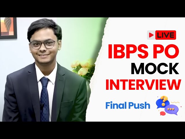 Interview से पहले ये जरूर देख लेना😔 | IBPS PO Mock Interview | IBPS PO Interview 2024-25