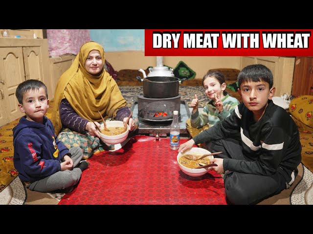 Phulai Recipe | How To Cook Forest Yak Dry Meat With Wheat To Get Multiple Aroma |