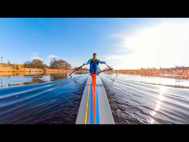 Single Sculling on the Water | Row Along