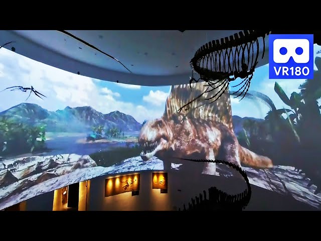 3D VR Animation Dinosaur Jurassic World Ultra Wide Surrounding 180 Movie