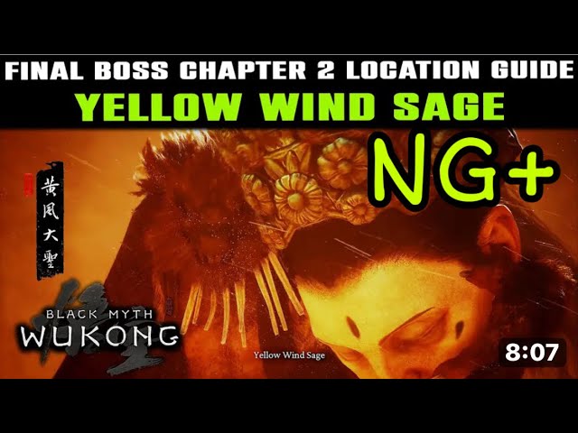 Chapter 2 Final Boss Yellow Sand Fight In NG+ In Black Myth: Wukong On PS5 Pro 4K 120Hz!?!