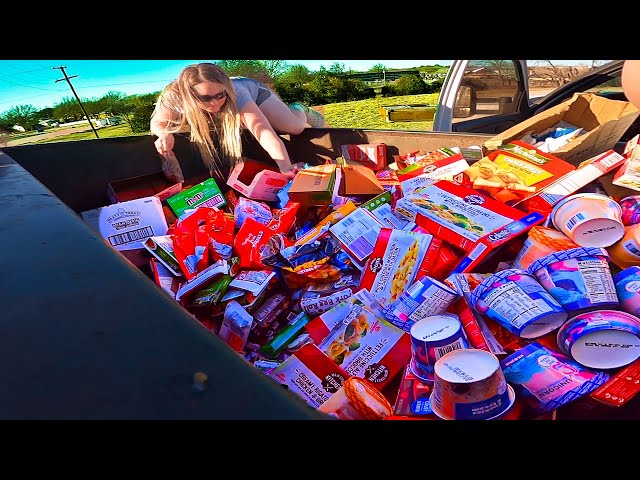 National Food Shortage!?!? HMM I Wonder Why!! ABSOLUTELY ABSURD  Dumpster Diving Food JACKPOT!!