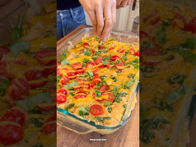 CREAMY CHICKEN FETA BAKE 🥗(Low Carb + High Protein!) #ChosenPartner