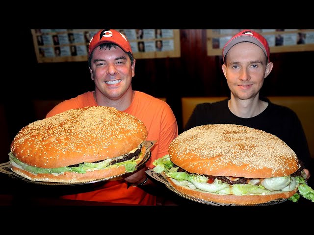 THE BEAST BURGER CHALLENGE W/ RANDY SANTEL IN AUSTRIA! NEW RECORD!!