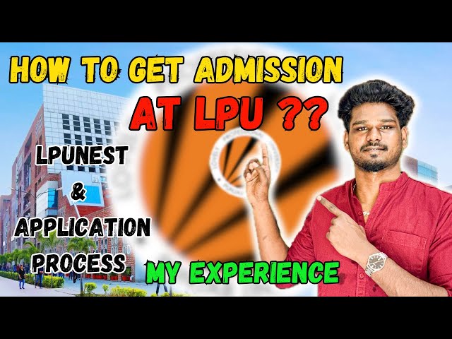 LPU Admission Process✅ How to apply for LPUNEST | #lpu #logesh100