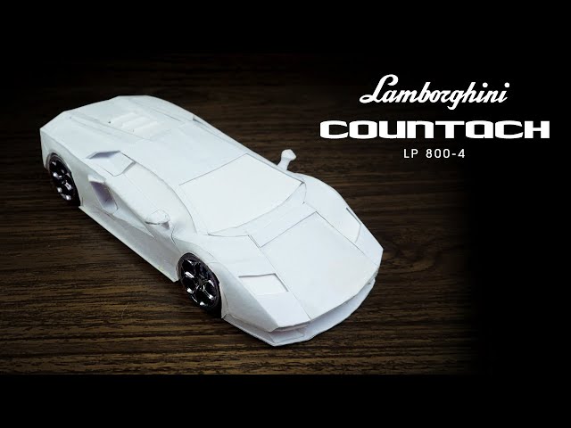 DIY Lamborghini Countach From Paper