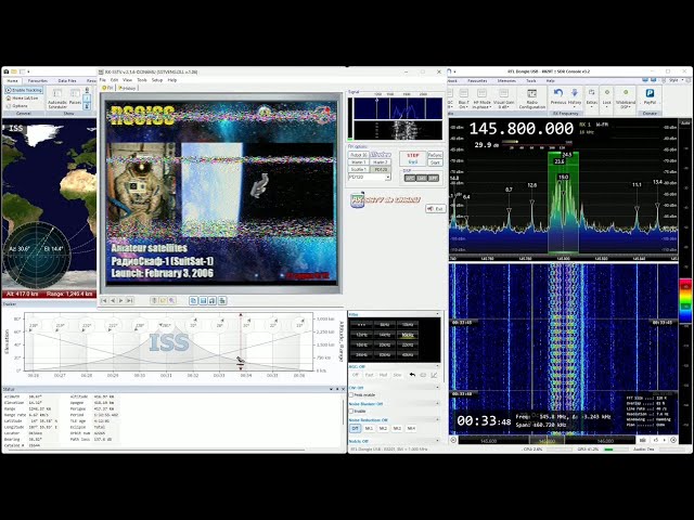 2023-10-28 to 2023-10-31: SSTV (FM) signal from International Space Station (ISS) at 145.8 MHz