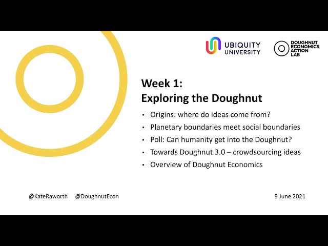 Foundations of Doughnut Economics - Ubiquity University (Week #1)