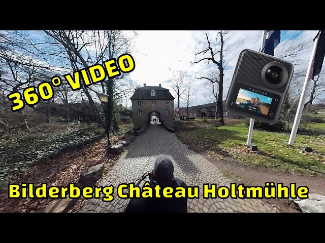 Cycling tour through Tegelen/Venlo 360° Qoocam 3 camera recording.