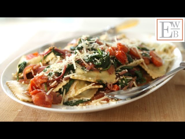 Beth's Spinach Ravioli with Caramelized Onions and Tomatoes | ENTERTAINING WITH BETH