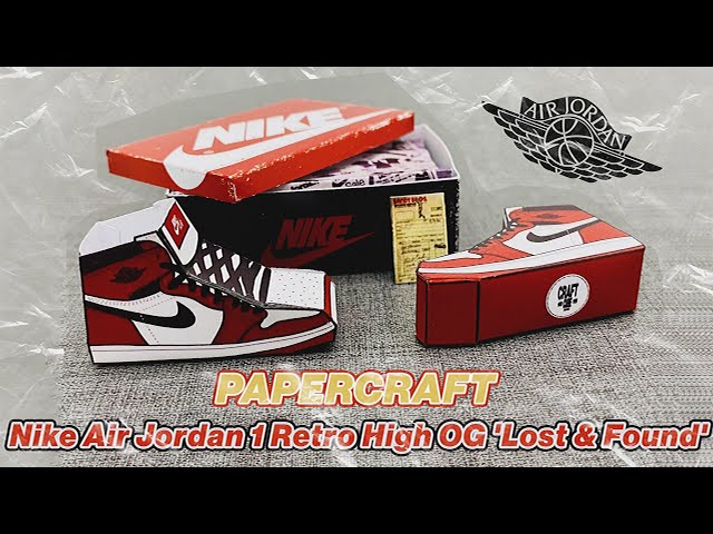 Jordan 1 Chicago "Lost and Found" - Papercraft | Craft Cube