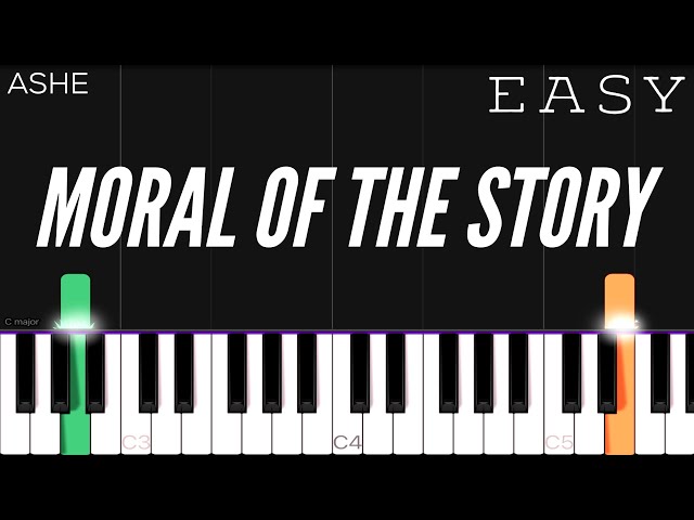 Ashe - Moral Of The Story | EASY Piano Tutorial