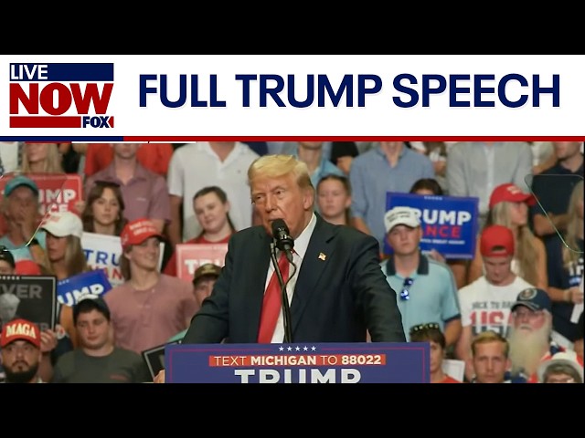 WATCH: Trump FULL SPEECH in Michigan, first rally since assassination attempt | LiveNOW FOX