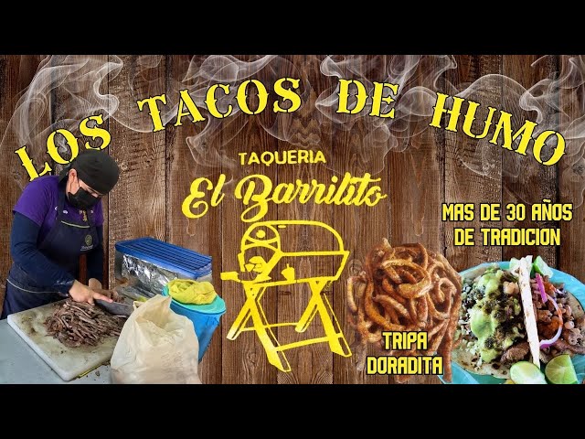 Los TACOS de HUMO con mas de 30 AÑOS de TRADICION y su TACO de TRIPA UFFFF TAQUERIA EL BARRILITO