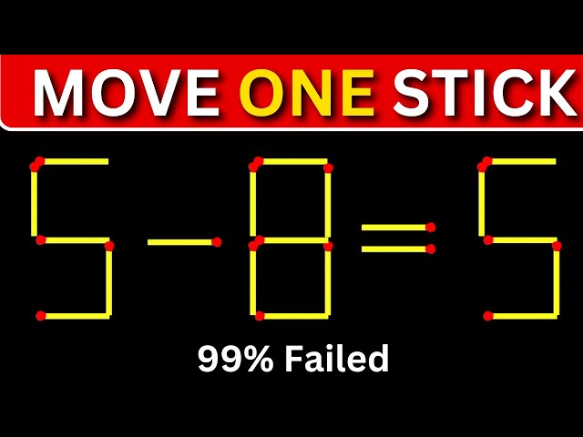 📏🪵 Only 1% Can Solve This Matchstick Puzzle! 🤯🏆