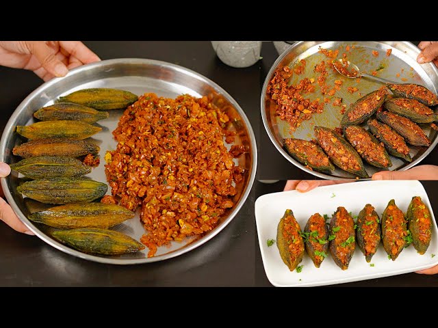 बिना कड़वाहट के पंजाबी स्टाइल भरवा करेला | Punjabi Bharwa Karela Recipe |Karela Recipe KabitasKitchen