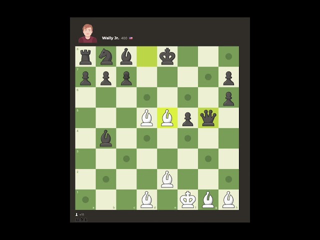 Beating Wally Jr. with 7 bishops. #learnchesstrapin30seconds #chess