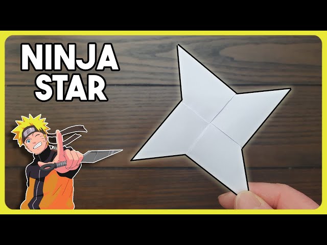 How To Make a Ninja Star (Shuriken) | Simple and Easy Origami Tutorial | #ninja #origami #howtomake