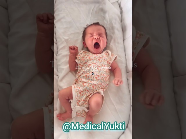 Peaceful newborn baby sound 😍🥰🧑‍⚕️ #newbornbaby #infant #cute #medicalyukti #sound