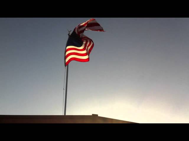 American Flag waving for Independence day