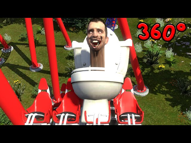 Skibidi Toilet on a Roller Coaster: VR Meme Mashup