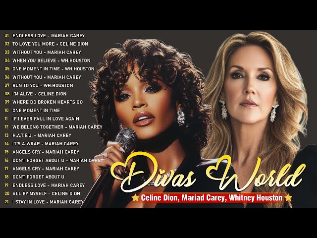 Greatest Hits playlist Celine Dion, Whitney Houston, Mariah Carey  - Best Songs of World 2025