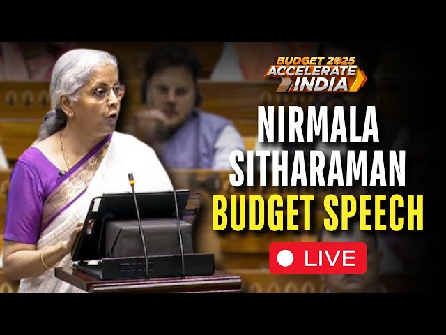 Nirmala Sitharaman Budget Speech LIVE | Nirmala Sitharaman Today Speech LIVE | Budget 2025 LIVE