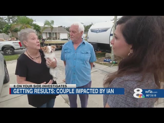 Florida couple reports difficulties obtaining FEMA trailer after Hurricane Ian