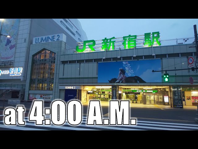 Shinjuku Walk at 4:00 A.M. in 360° VR / 新宿早朝散歩【4K/8K高画質360度VR映像】