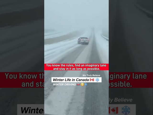 Winter Driving in Canada 🇨🇦 😎 2 #canada #winterdriving #lifeincanada #snow #wintergames