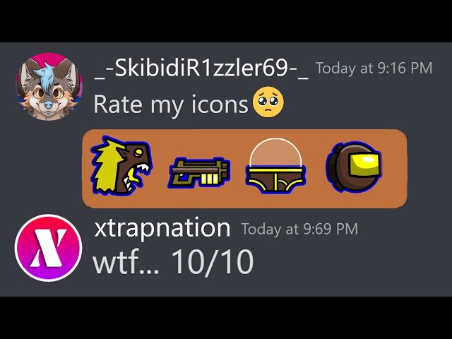 Horrible Geometry Dash Icon Sets