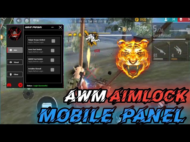 Antiban FF Panel 🔥 Free Fire injector Mobile panel 🔥ob47 FF Hack  Aimbot sailent Mobile । FF cheats