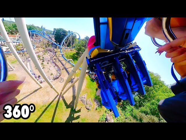 Oziris (Parc Astérix) - VR ONRIDE - 360° suspended roller coaster POV