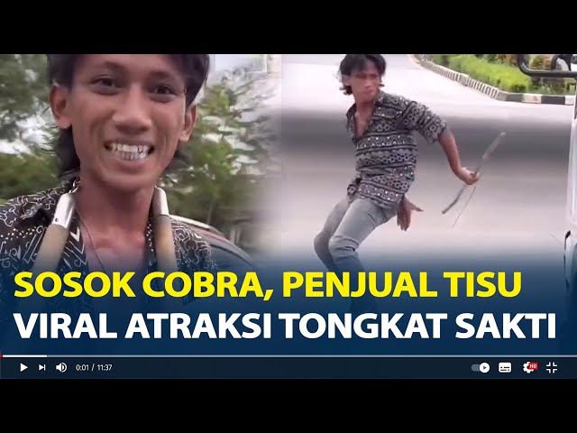 Sosok Cobra, Penjual Tisu Viral Atraksi Tongkat Sakti di Batam, Diberhentikan Perusahaan