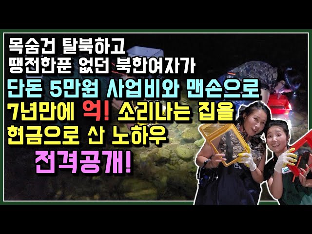 목숨건 탈북하고 땡전한푼 없던 북한여자가 단돈 5만원 사업비와 맨손으로 7년만에 억! 소리나는 집을 현금으로 산 노하우 전격공개! @seokhyeonju