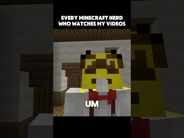 Every Minecraft Nerd | #minecraft #minecraftmemes #gaming #girl #vs #boy #funny #meme #shorts #skit