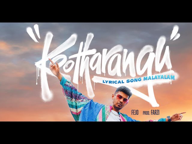 Kootharangu Lyrics - FEJO Prod. FARZI | New Malayalam Rap Song 2024 #fejo #malayalamrapsong #myoozik