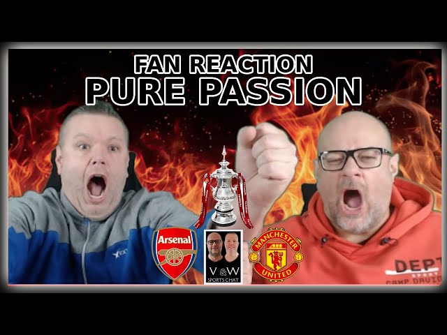 Unbelievable FA CUP Fan Reactions! Arsenal v Man United Showdown