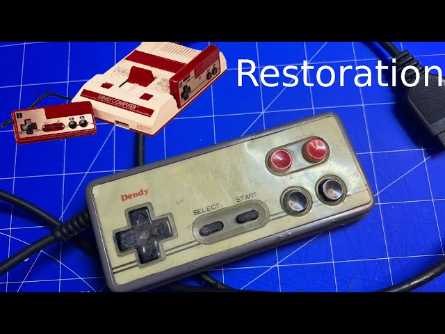 Restoration of an old Nintendo Famicom gamepad