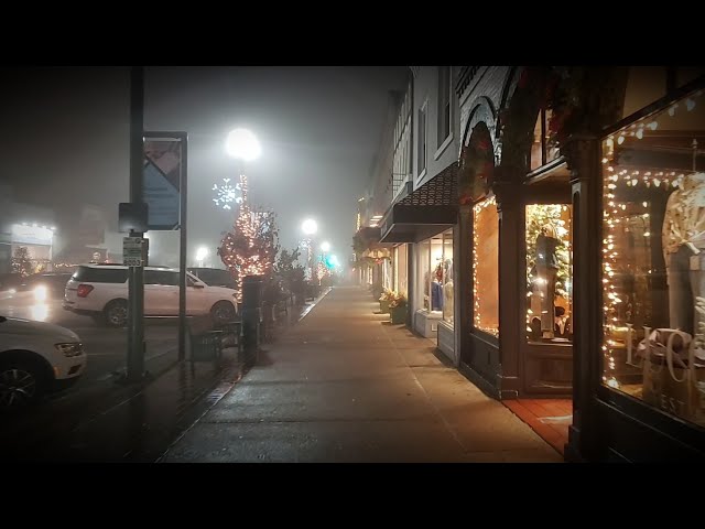 Wisconsin Greg Foggy Night Holiday Vlog - Lake Geneva, Wisconsin