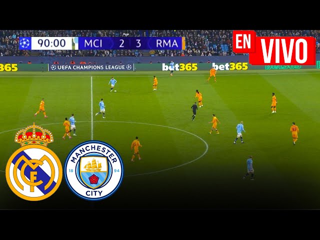 🔴 REAL MADRID VS MANCHESTER CITY PARTIDO EN VIVO / CHAMPIONS LEAGUE - JUEGA MBAPPE