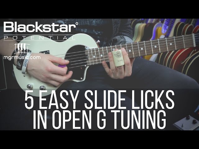 5 Easy Slide Licks in Open G Tuning | Blackstar Potential Lesson