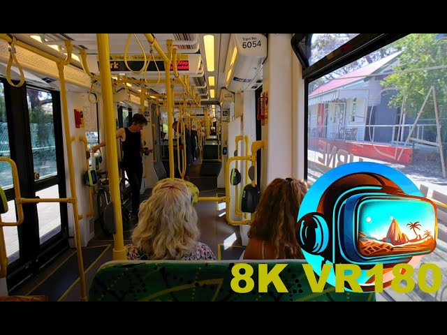 TRAM RIDE from St Kilda to the CROWN CASINO in Melbourne OUTSIDE FREE ZONE 8K 4K VR180 3D Travel