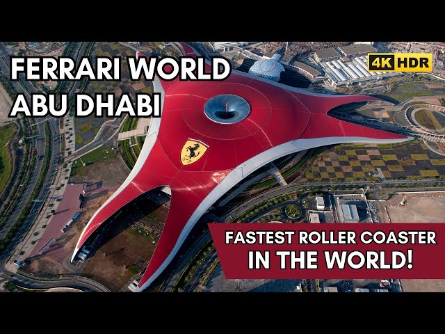 WORLD RECORD ROLLER COASTER! Ferrari World Abu Dhabi Full Walking Tour [4K60 HDR]