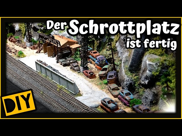 Diorama: Schrottplatz mit Landschaftsbau.🚂 [#202] Modellbahn N